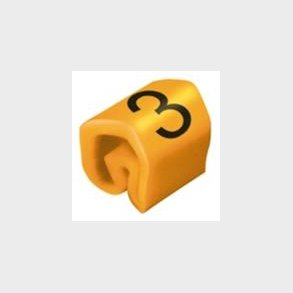 Ledningsm&frac34;rk 3 Orange Clic 02-3