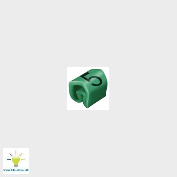 Ledningsmrke 5 Grn Cli C 02-3