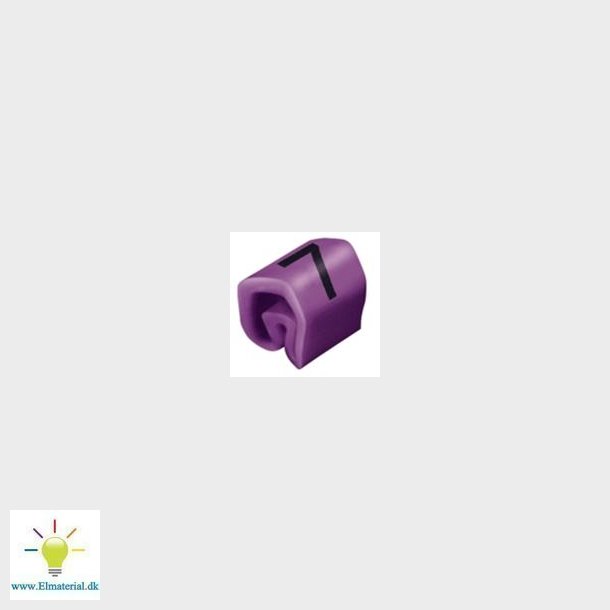 Ledningsm&frac34;rk 7 Violet Clic 02-3