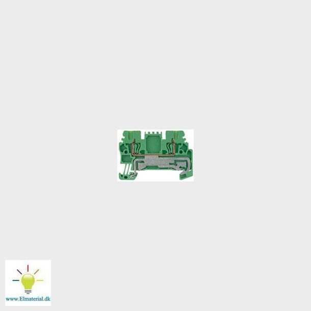 Jordklemme 1,5Mm2, Gr&#140;, Fjederterm.