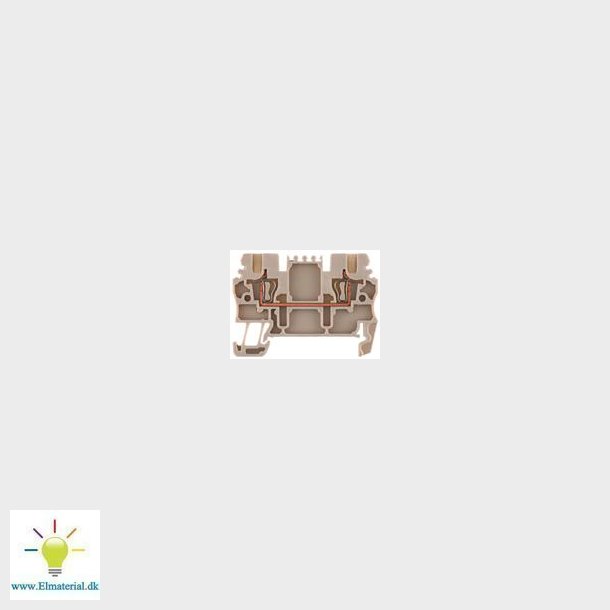 Gennemgangskl. 1,5Mm2, Gr, Fjederterm.