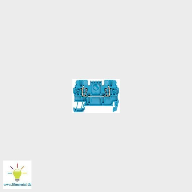 Gennemgangskl. 1,5Mm2, Bl&#140;, Fjederterm.