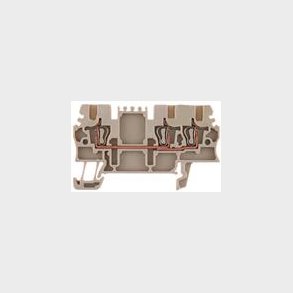 Gennemgangskl. 1,5Mm2, Gr, Fjederterm.