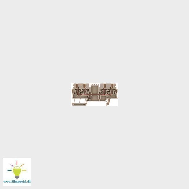 Gennemgangskl. 1,5Mm2, Gr&#140;, Fjederterm.