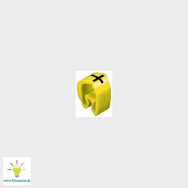 Ledningsm&frac34;rke + Gul Cli C 2-4