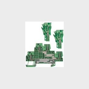 Jordklemme Dobbelt Gr&iquest;n M.Stik