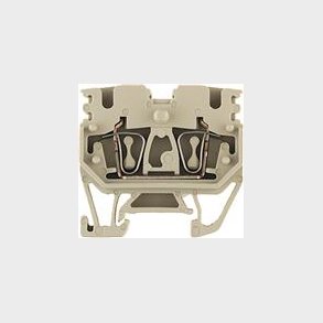 Stikklemme Beige Fjeder Blok 6-Poler