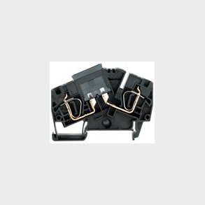 Sik.Klemme Sort  250V30A Fjeder