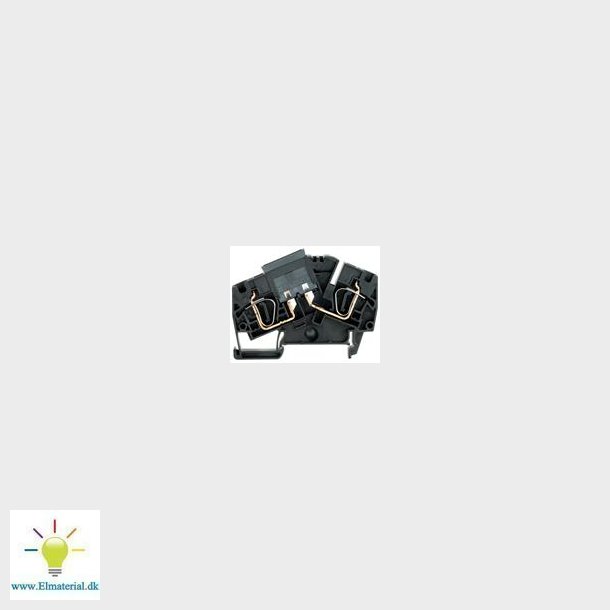 Sik.Klemme Sort  250V30A Fjeder