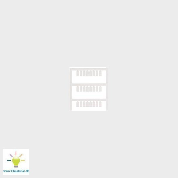 Klemmem&frac34;rke Pa Hvid 10X6Mm