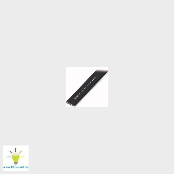 Fladkabel Halogenfri 4,0 Mm2 Sort