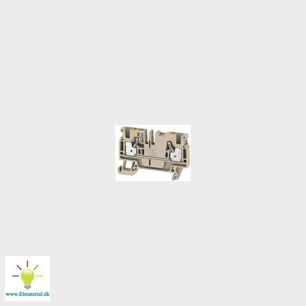 Gennemgangsklemme A2C 4 Beige