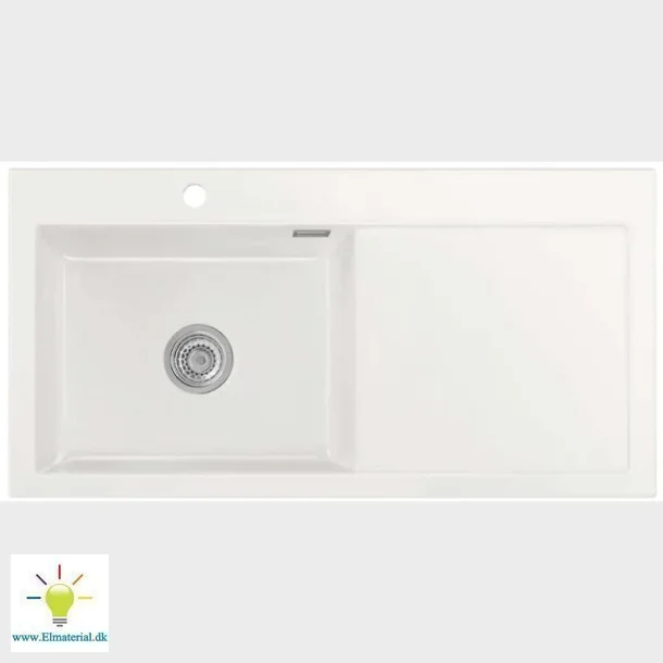 Mera 100Sl Keramikvask Hvid M/Krom Aflb