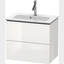 Vaskeskab L-Cube 2 Skuffer Hvid Hjglans