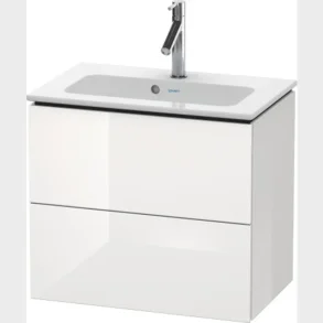 Vaskeskab L-Cube 2 Skuffer Hvid H�jglans