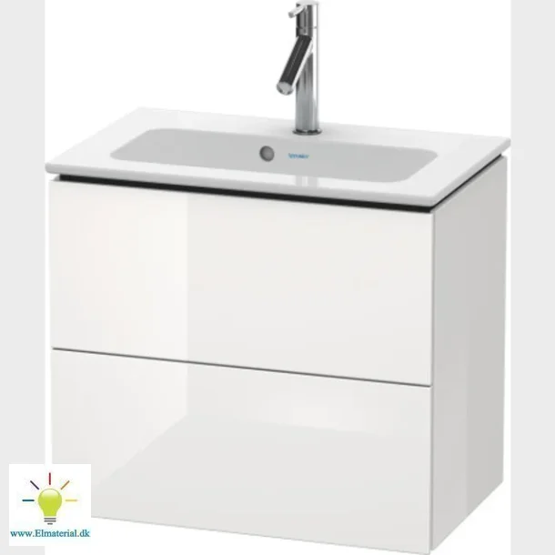 Vaskeskab L-Cube 2 Skuffer Hvid Hjglans