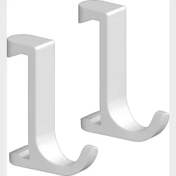 Hg Wallstoris Smal Krog (2 Stk) Mat Hvid