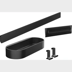 Hg Wallstoris Duschset Mattsvart