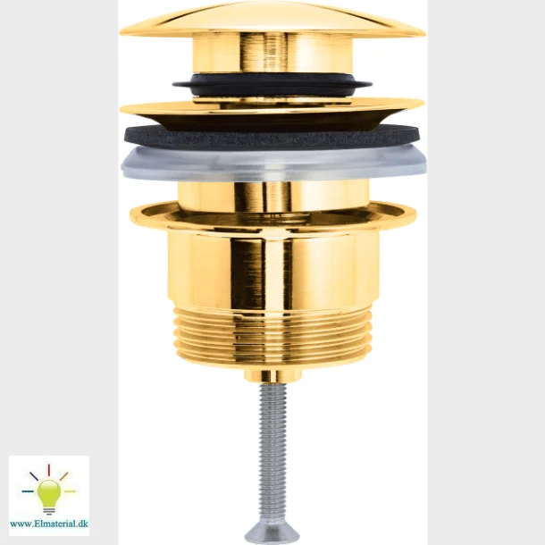 Du Push-Open Bundventil, Poleret Guld