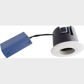 Blue-DL G3 GU10 Mat hvid rund, Indend�rs/udend�rs