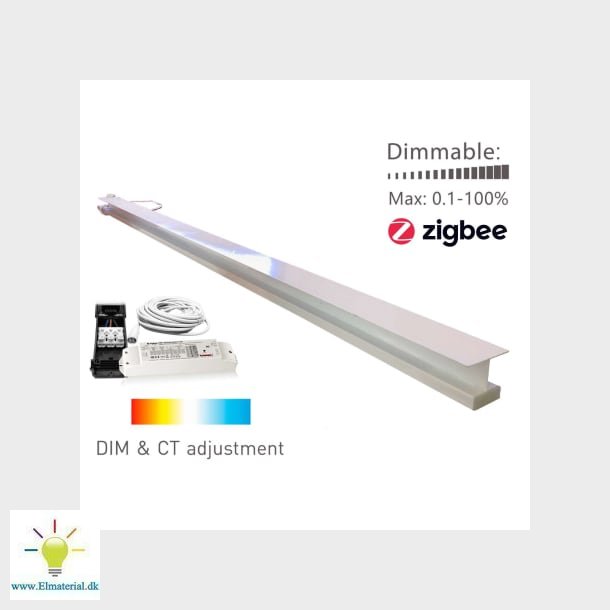 Green-ID LED Troldtekt underforsnket 120 cm, med Zigbee/Push Driver