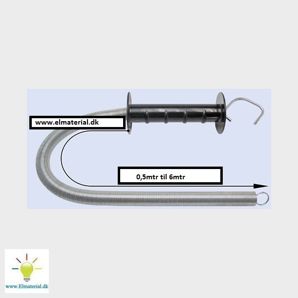 Drhndtag Med Integreret 20Mm Trkfjeder, Strkker Til 5M