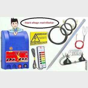 Komplett: 230V elektriska staket + staket Tester + tillbehör