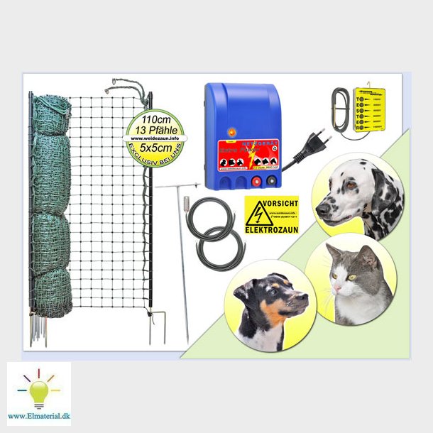 Komplet Med 25M Hegn 5X5Cm, Ekstra Hje 110Cm.