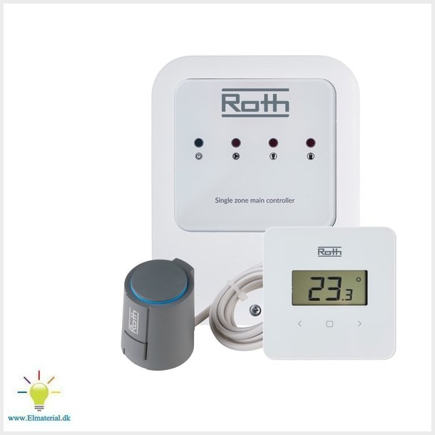 Roth tr�dl�s regulering til minishunt, rumtermostat med display