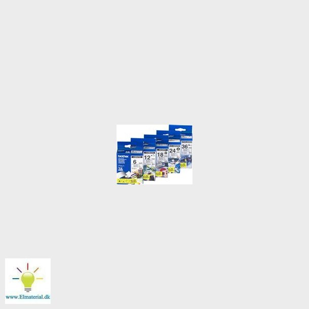 Tape Tze221 Hvid/Sort 9Mm