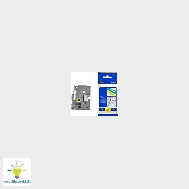 Tape Klar Sort Tekst 9Mm Tze121