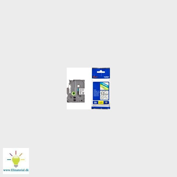 Tape Klar Sort Tekst 12Mm Tze131