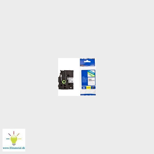 Tape Klar Sort Tekst 36Mm Tze161