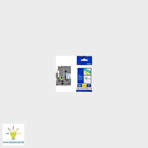 Tape Hvid Bl Tekst 18Mm Tze243