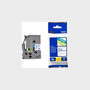 Tejp Vit Bl Text 24Mm Tze253