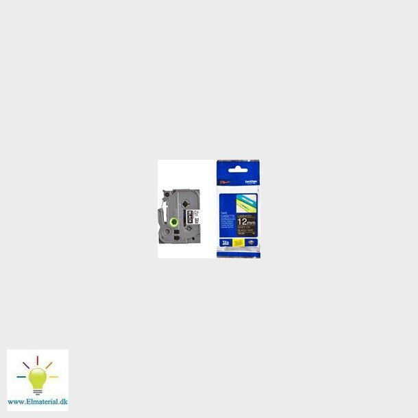 Tape 12Mm Hvid Tekst, Sort Tape