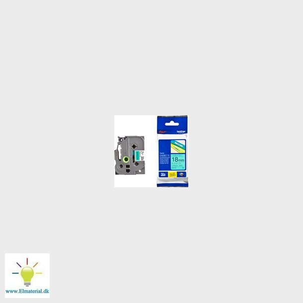 Tape Grn Sort Tekst 18Mm Tze741