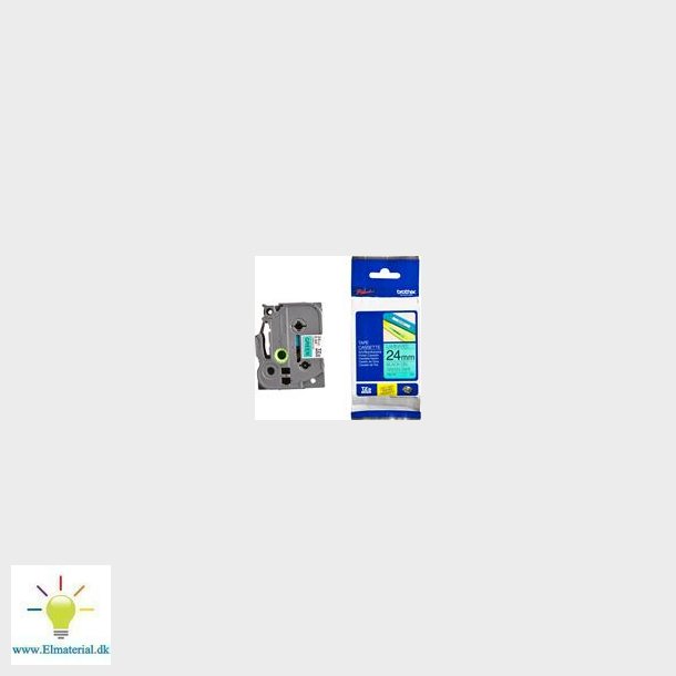 Tape Grn Sort Tekst 24Mm Tze751