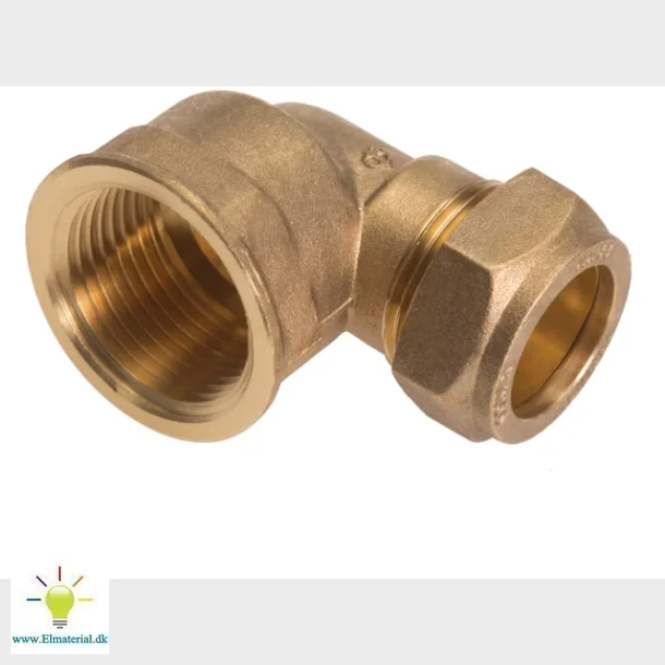 Komp. Overgang Vinkel 15 Mmx3/4" M Krom