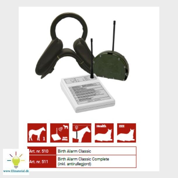 Folingsalarm Classic, inkl. antirullegjord