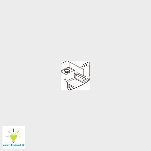 Endestykke Gb 1F Hvid