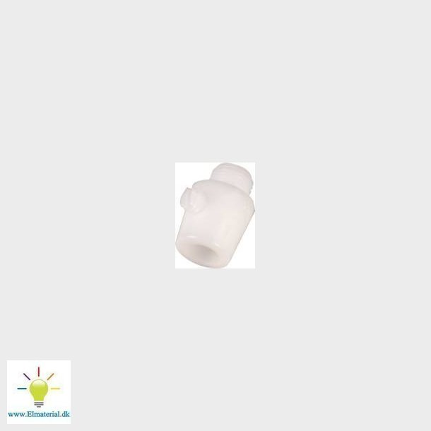 Afl.Nippel Hvid 10Mm Gevind