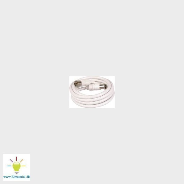 Snrekabel Han/Hun 1,5 M Hvid