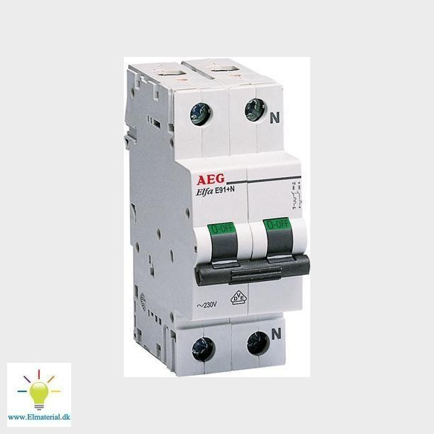 Automatsikring B10A 1P+N 6Ka