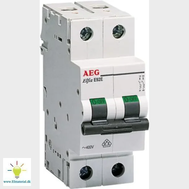 Automatsikring C 10A 2P 6Ka