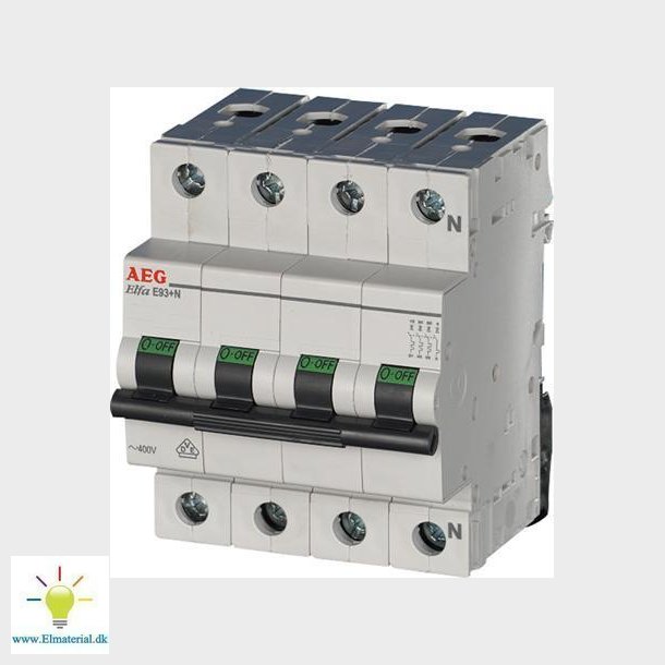 Automatsikring C 32A 3P+N 10Ka