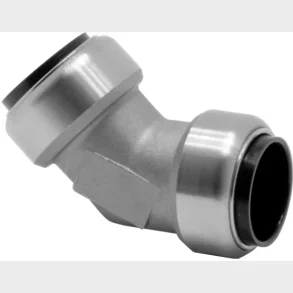 Roth vinkel 45 grader. 15 mm, rostfritt