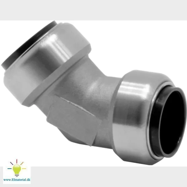 Roth Vinkel 45 Gr. 18 Mm, Rustfri