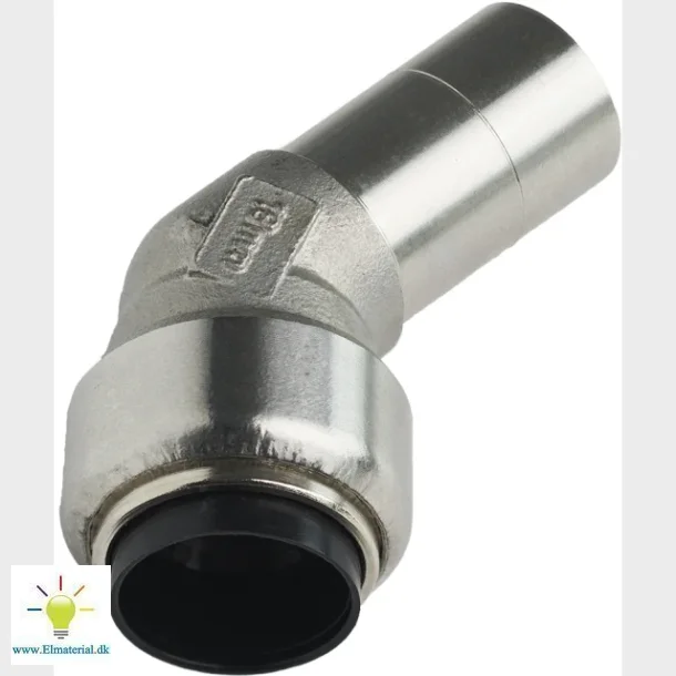 Roth Vinkel 45 Gr. 15 Mm M/N, Rustfri