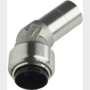 Roth vinkel 45 grader. 22 Mm M/N, Rostfri